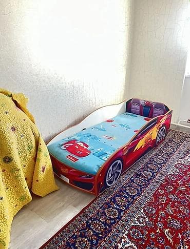 Балдар гарнитуралары: Унаа түрүндөгү керебет, Колдонулган, Башка материал — 2