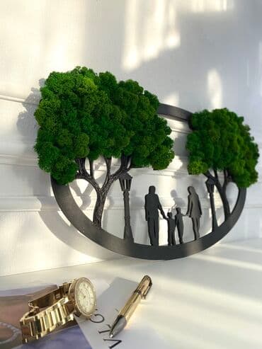 Панно «Семья» Такой фито-декор прекрасно впишется в любой интерьер at lalafo.kg Панно «Семья» Такой фито-декор прекрасно впишется в любой интерьер