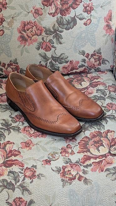 Мужские туфли, 43, Б/у, цвет - Коричневый — 2