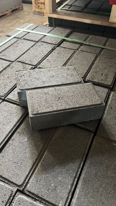 Брусчатка кирпич, Для парковки, Бетонная, Прессованная, Новый, Гарантия, Укладка