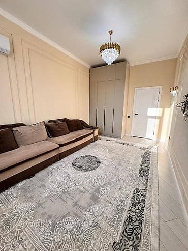 Квартиры: 1 комната, 45 м², Элитка, Асанбай мкр Элитка, 2 этаж, Евроремонт — 5