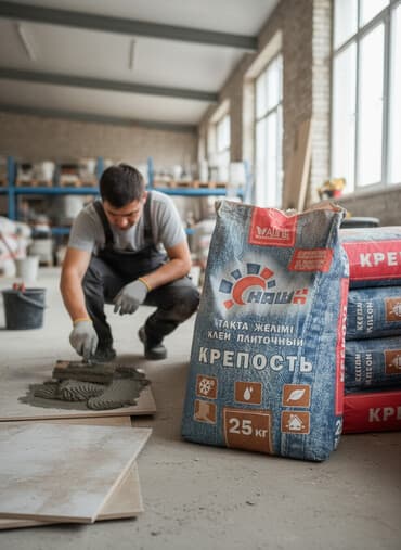 active dry: Клей плиточный "Крепость" предназначен для укладки керамической плитки — 1