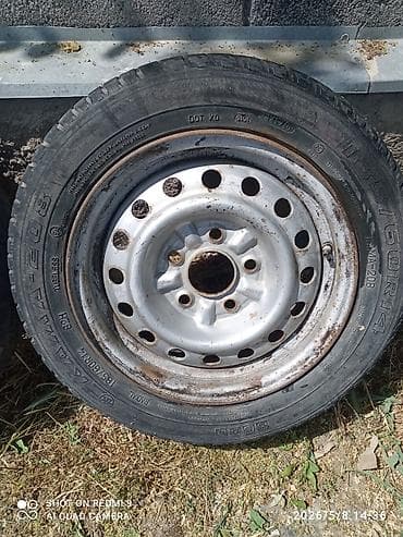 Шиналар жана дисктер: Дөңгөлөктөр монтажда 185 / 60 / R 14, Жай, Жуп, Темир — 2