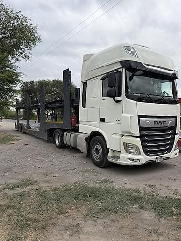 volvo fx480: Автовоз DAF XF с полуприцепом-платформой для перевозки автомобилей. - — 2