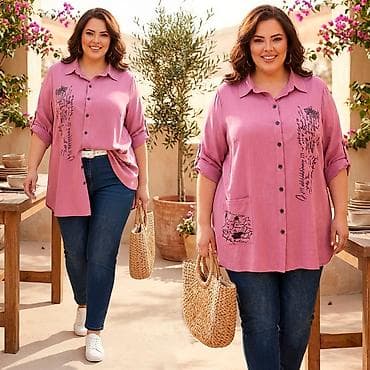 Блузка, Классическая модель, Штапель