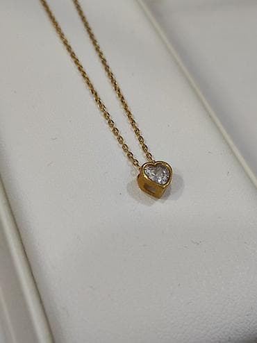 Үлпөт көйнөктөрү жана аксессуарлар: Күмүш колье, Үлгүсү 925, Аялдарга, Жаңы, Циркон — 5