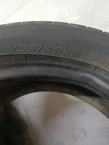 1000 к: Шины 205 / 50 / R 17, Лето, Б/у, Пара, Легковые, Япония, Yokohama — 2