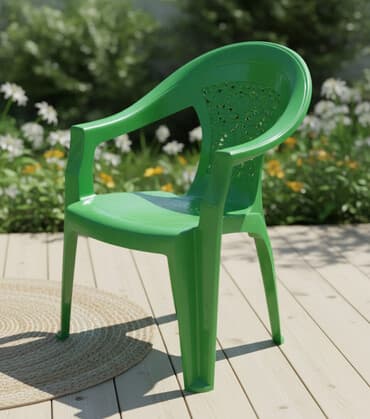 Пластиковый стул, Новый, Платная доставка, цвет - Белый at lalafo.kg Пластиковый стул, Новый, Платная доставка, цвет - Белый