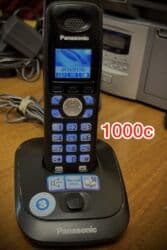 телфонлар: Стационарный телефон Беспроводной, Регулировка уровня громкости, Автоответчик, Дисплей — 9