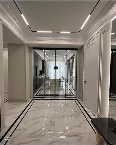 discovery studio: 3 комнаты, 136 м², Асанбай мкр Элитка, 11 этаж, Дизайнерский ремонт — 3