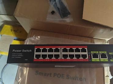 Smart PoE Switch 16 Port Gigabit 1000Mbps 🔌 16 PoE портов ⚡ Передача