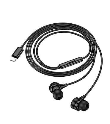 hyperx cloud core: Проводные вакуумные наушники, Hoco, Новый, цвет - Черный — 6