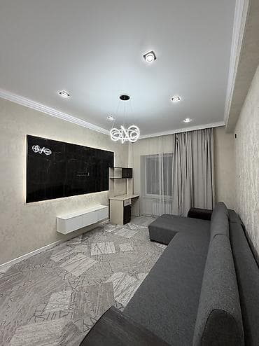 flat osh: 2 комнаты, 70 м², Асанбай мкр Элитка, 8 этаж, Дизайнерский ремонт — 7