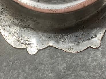 монеты разных стран: Конфетница. Медь. Серебро. Россия. 1861 г. Клейма: «с.П.Б. Ф.Н.Сереб — 4