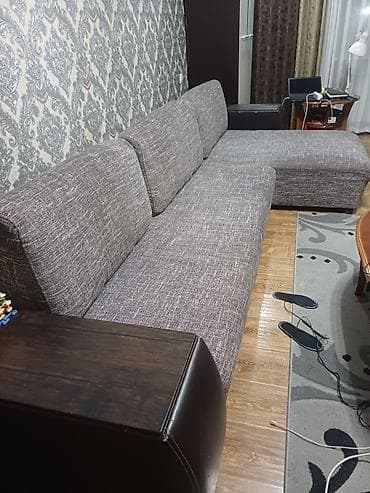 Офисная мебель: Угловой диван + модульная гостинная стенка и шкаф Комплект для — 1