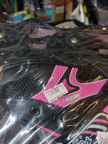 новый скейт: Роликовые коньки раздвижные, детско‑подростковые, розово‑черные — 3