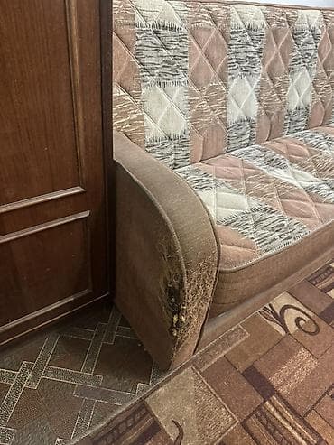 диваны кравать: Прямой диван, Б/у — 3