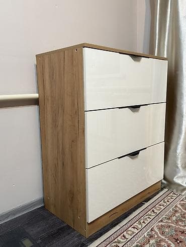 Комод для одежды, Новый, Без зеркала, ЛДСП, цвет - Коричневый, Белый, Бежевый, Бесплатная доставка, Платная доставка, Самовывоз