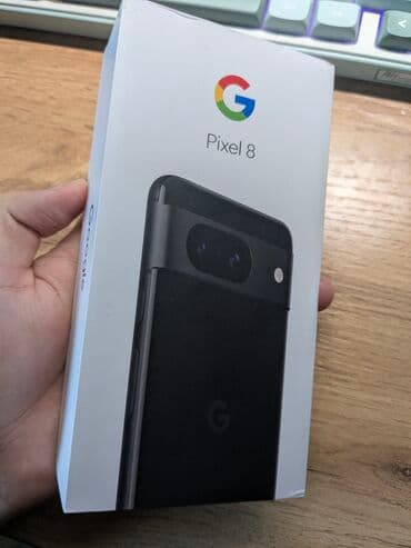 купить пиксель 5: Google Pixel 8, Колдонулган, 128 ГБ, түсү - Кара, eSIM — 1