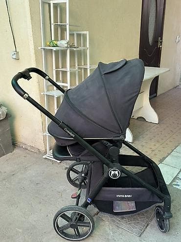 Коляски: Прогулочная коляска INING BABY Crosslight, черная - Просторное — 6