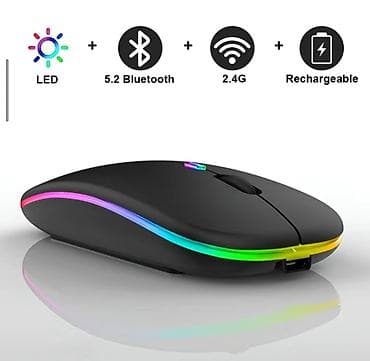 bluetooth клавиатура бишкек: Беспроводная мышь с RGB‑подсветкой для игр и офисных задач — 1