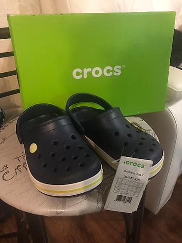 Crocs сабо/ сандали 34-35р оригинал!!! Новые!!! Темно - синий Цена в — 3