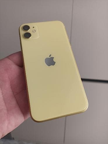 аренда музыки: IPhone 11, Б/у, 128 ГБ, Желтый, 90 % — 1