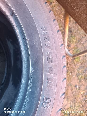 r16 4: Шины 235 / 55 / R 18, Лето, Б/у, Комплект, Легковые, Корея, Michelin — 3