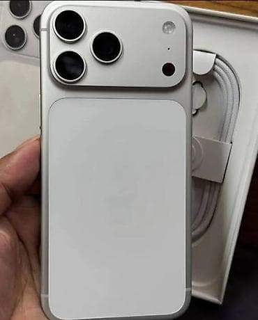 bazar kg: IPhone 17 Pro Max, 256 ГБ, Серебристый, Кабель, 100 % — 1