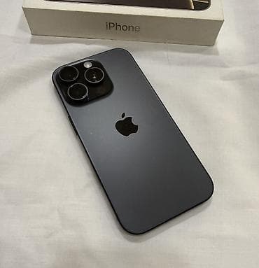 IPhone 16 Pro, Б/у, 256 ГБ, Black Titanium, Коробка, 90 % at lalafo.kg IPhone 16 Pro, Б/у, 256 ГБ, Black Titanium, Коробка, 90 %