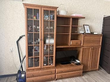 тумбочка под тв: Стенка-шкаф, Тип стенки-шкафа: Модульная, Для зала, Особенности: С отделением под телевизор — 3