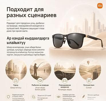 очки для сна: Солнцезащитные очки Xiaomi Mi Home Folding Polarized Sunglasses Купить — 7
