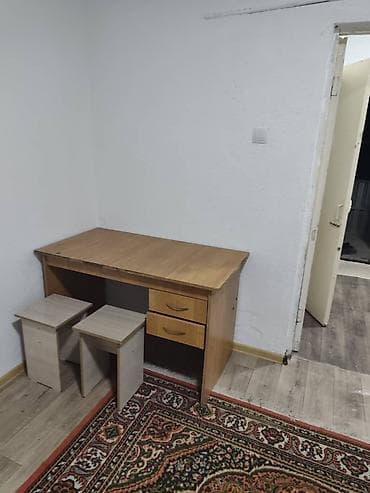 жер ак орго: 1 бөлмө, Менчик ээси, Чогуу жашоосу жок, Толугу менен эмереги бар, Жарым -жартылай эмереги бар — 6