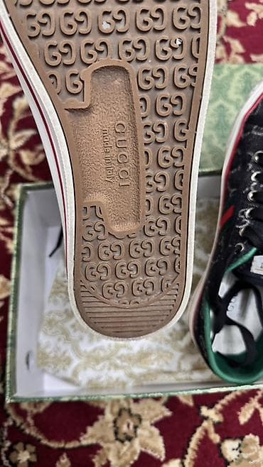 кеды puma: Мужские кроссовки, 42, Gucci, Б/у, цвет - Черный, Самовывоз — 4