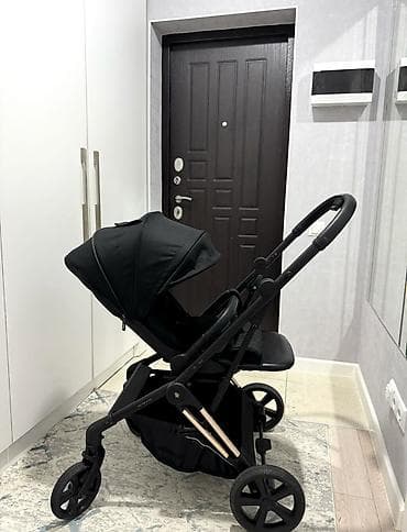 Коляски: Коляска, Другой бренд, цвет - Черный, Б/у, Самовывоз, Платная доставка — 2