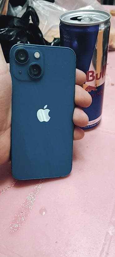 IPhone 13 mini, Б/у, 512 ГБ, Синий, Чехол, 100 %