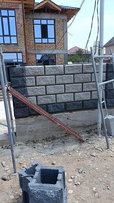 обой для стен: Декоративные бетонные блоки для забора/фасада - Формат — 1