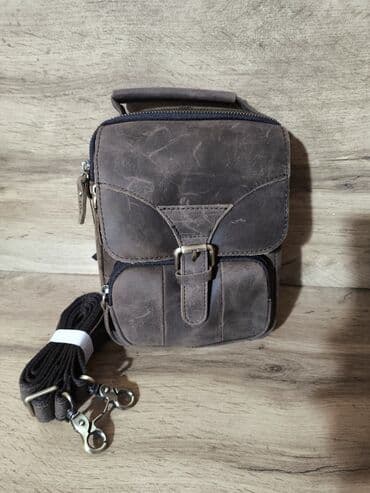 сумка седло: Барсетка, Материал: Натуральная кожа, Новый — 6