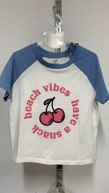 детские брендовые вещи: Подростковый топ на 13-14 лет Свободный и мягкий Хлопок 100% Привезена — 1