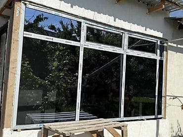 швлер: Алюминиевое окно на заказ, Тип окна: Панорамные, Декоративные особенности: Декоративный переплет, Платная установка, Без рассрочки — 10