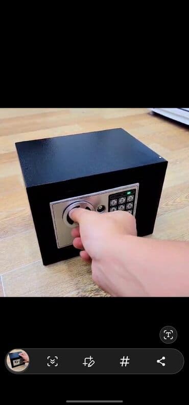 Шкафы: Сейф без ключевой доступ прочный взломастойкий мебельный сейф — 5