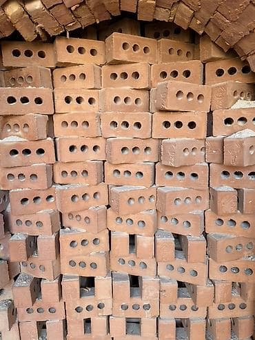 саман салома: Пустотелый, дырчатый, Жженый кирпич, Полублок, 250×120×90 — 2