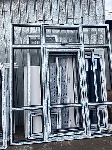 витражные двери: Эрик Терезе заказ алыбыз а пластик алюминий бараны жасап установка — 1