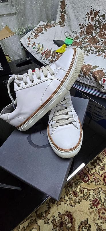 Белые кожаные кеды OLIVANTO - Материал верха: натуральная кожа -