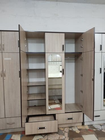 шифоньеры в рассрочку: Шкаф для одежды, Новый, Прямой, ЛДСП — 16