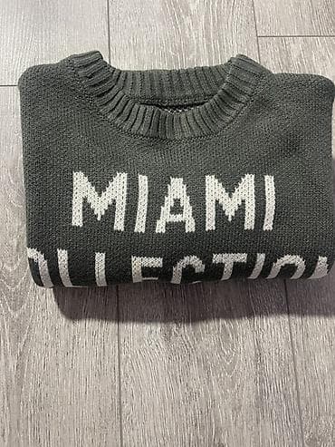 Свитер с принтом “MIAMI COLLECTION 1960” - Цвет: тёмно‑серый