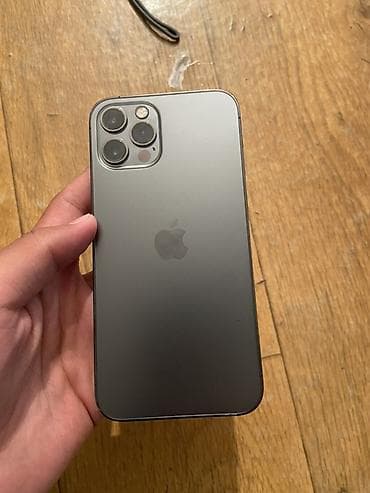 IPhone 12 Pro, Б/у, 128 ГБ, Графит, Чехол, Кабель, 81 %