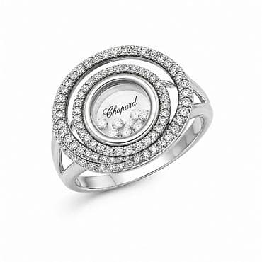 Личные вещи: Кольцо «Chopard Sparkle» из серебра 925 - Артикул: 7754 - Бренд — 3
