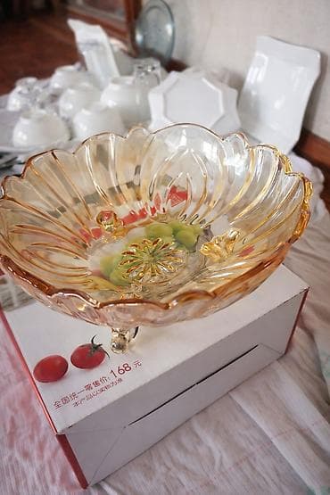 прием бутылки арпа: Стеклянная фруктовница 6 шт - Материал: толстое прозрачное стекло с — 1