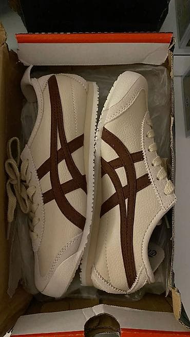 Кроссовки, 36, 37, 38, Asics, Новый, цвет - Бежевый, Самовывоз, Бесплатная доставка